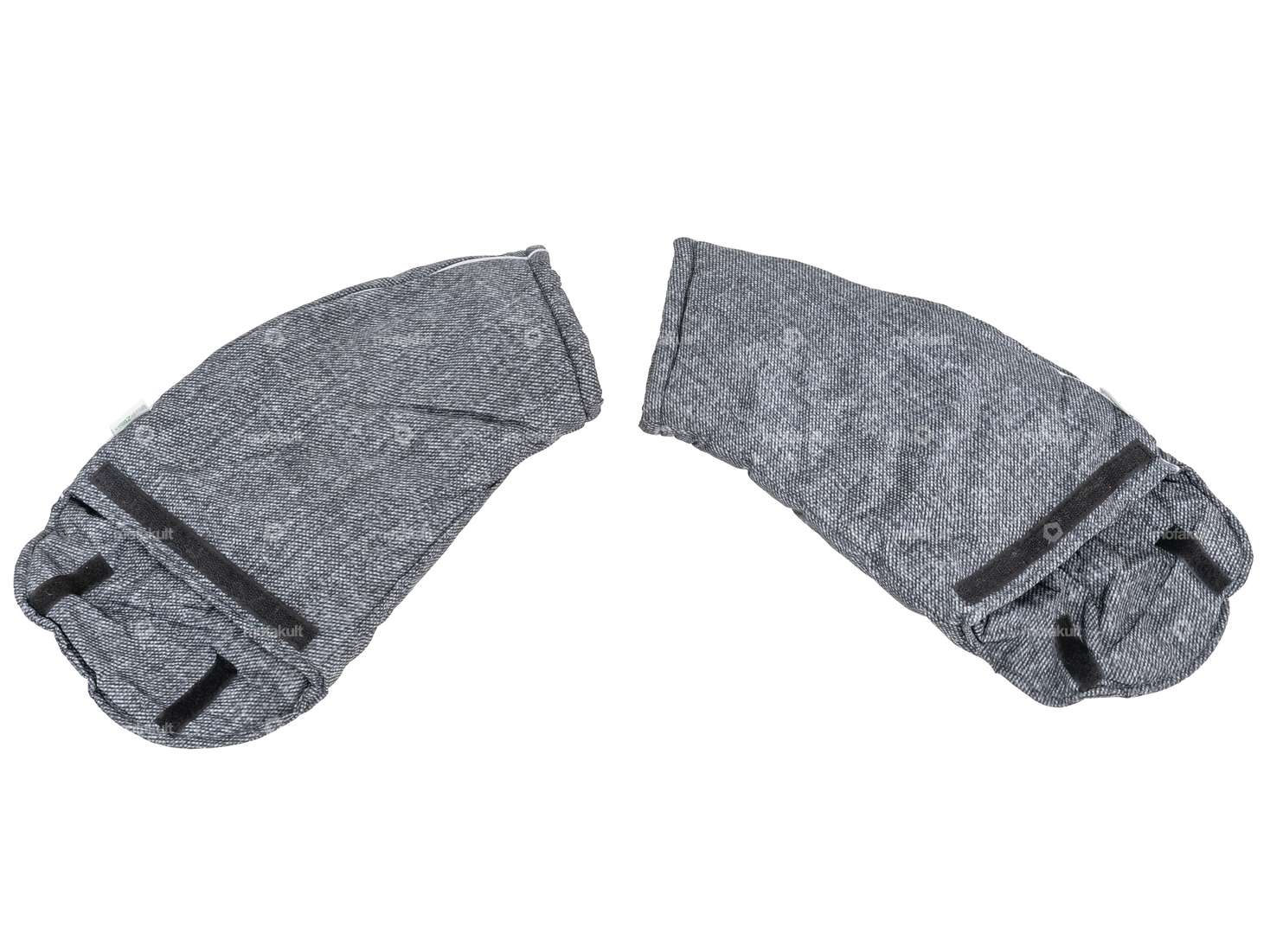 wobs protège-mains doublé long gris Carousel Image 1