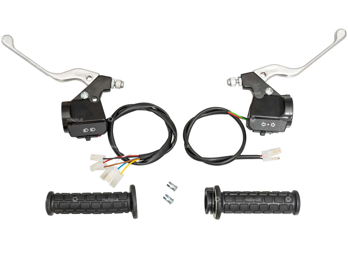 Set de poignées Lusito avec clignotants, lumière & klaxon Carousel Image 1