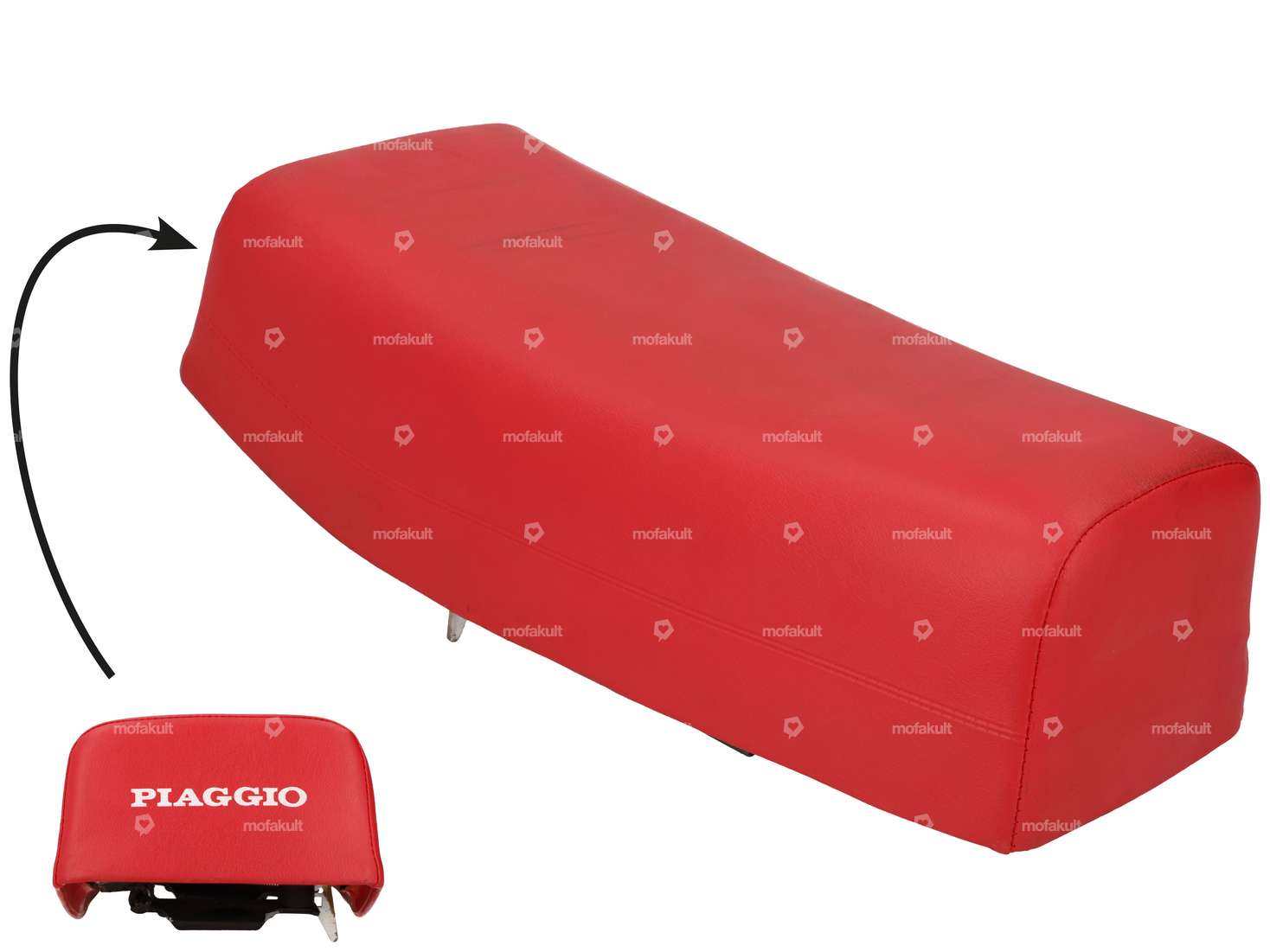 Selle rouge NOS | Piaggio SI Carousel Image 1