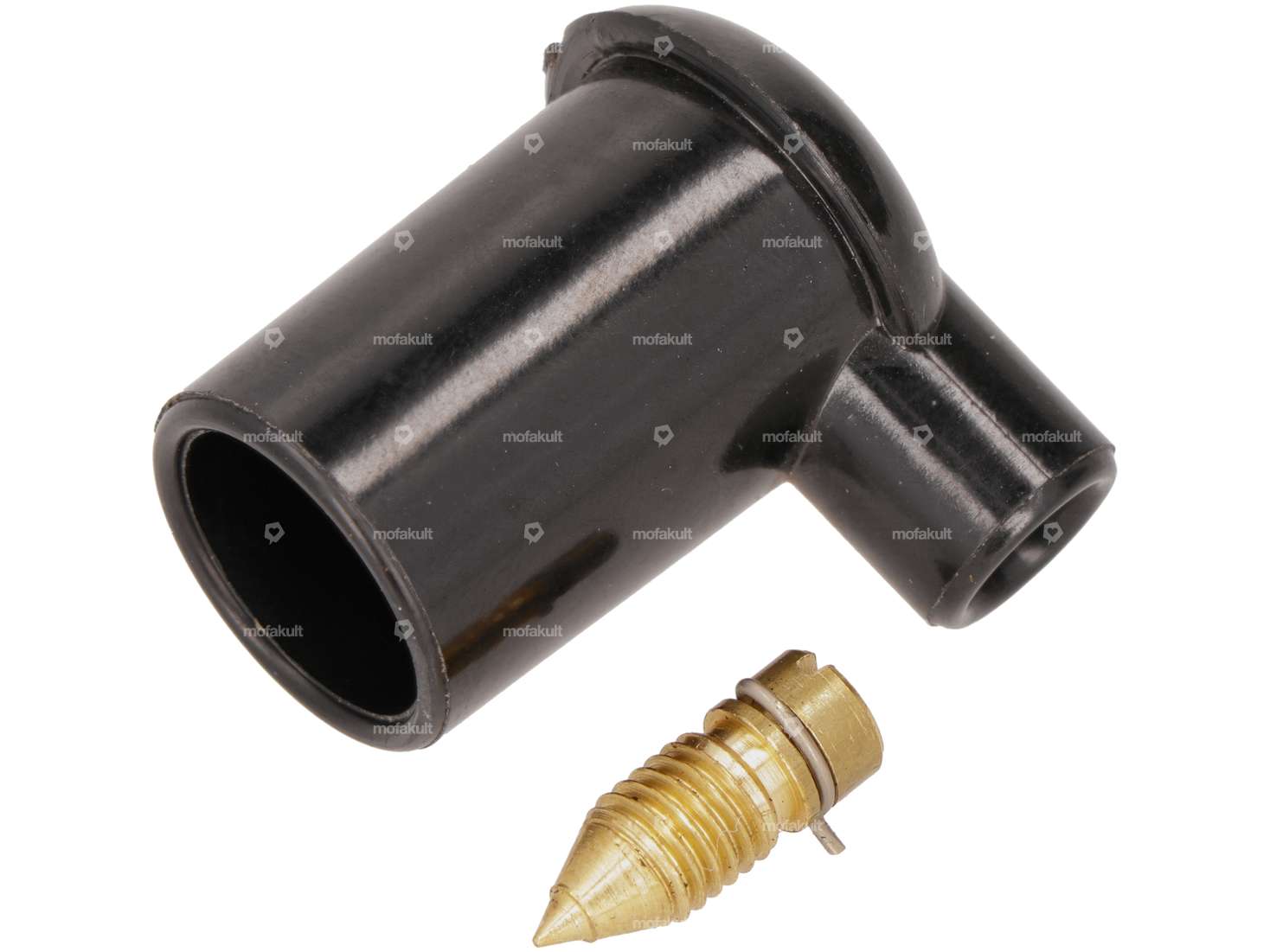 Cosse de bougie d'allumage avec broche de serrage / non antiparasitée Carousel Image 1