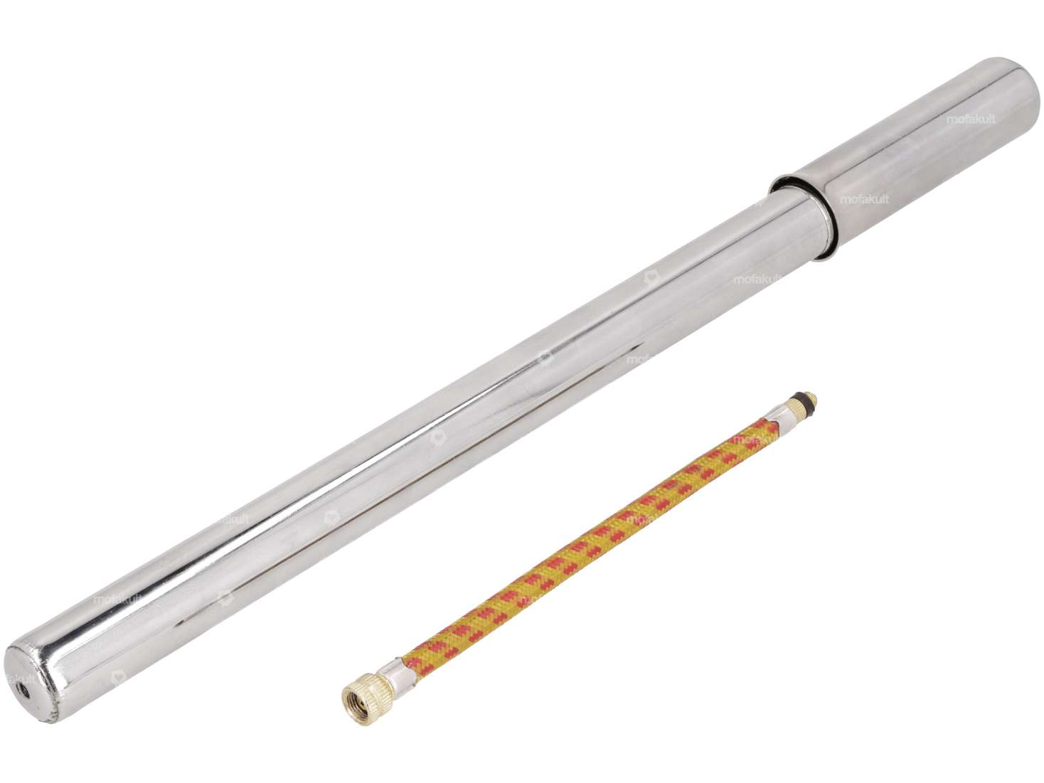 Pompe classique avec tuyau 33 - 37 cm Chrome Carousel Image 1