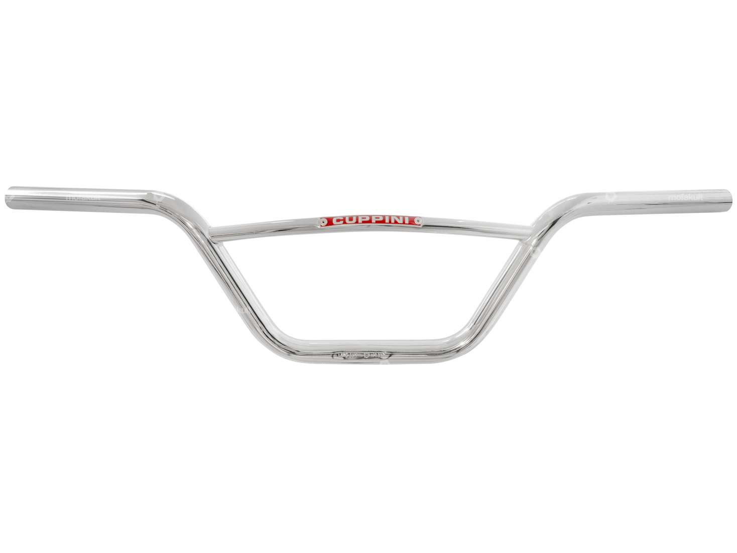 Guidon Plaque de fourche 16 cm courbée avec entretoise Chrome Carousel Image 1