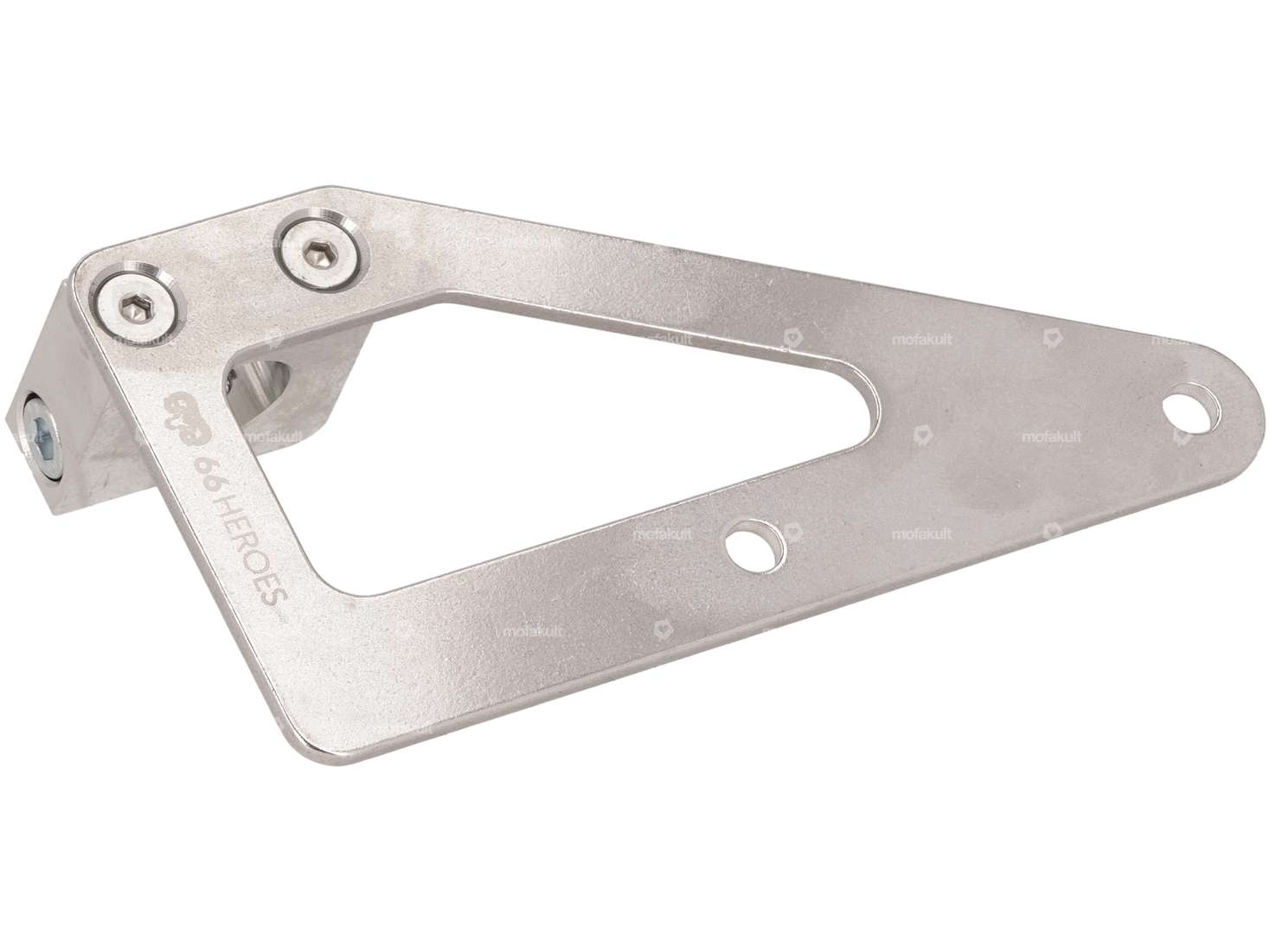 66HEROES License plate holder side right (CH version) Inox Carousel Image 2