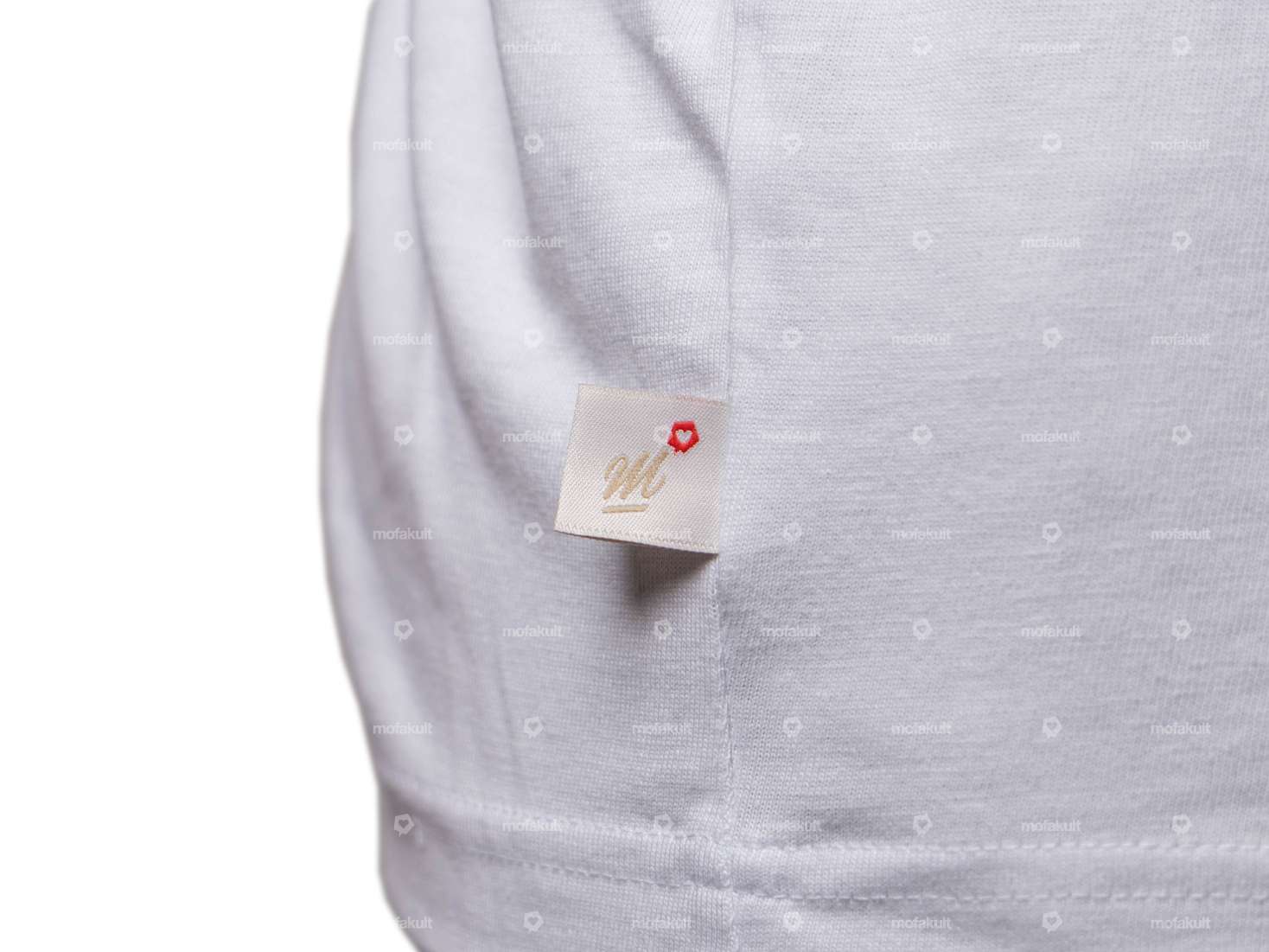 mk-Merch T-shirt "cœur" blanc Carousel Image 5