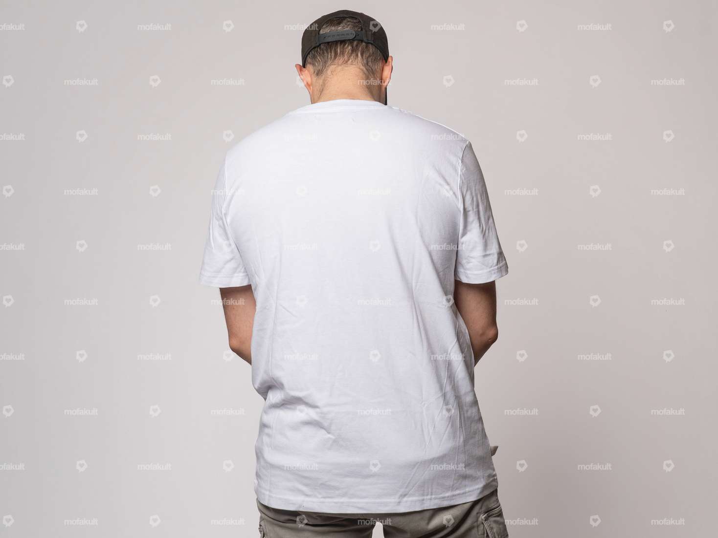 mk-Merch T-Shirt "PUCH" UNISEX blanc Carousel Image 4