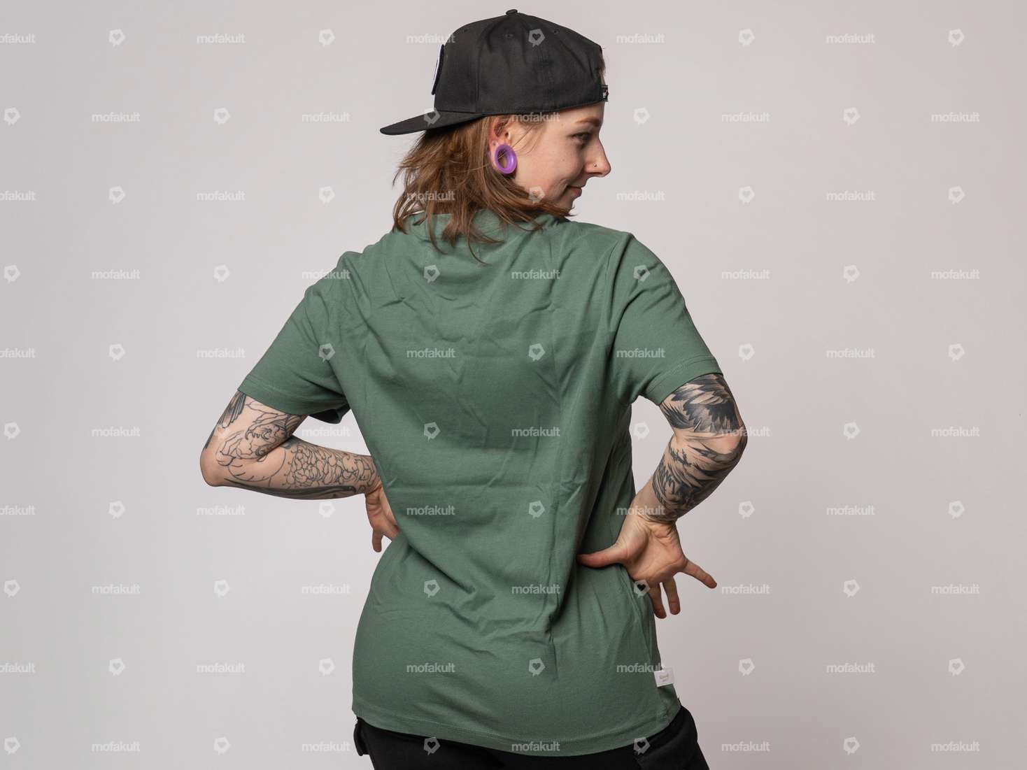 mk-Merch T-Shirt "Maxi Tuning" UNISEX petrol Carousel Image 3