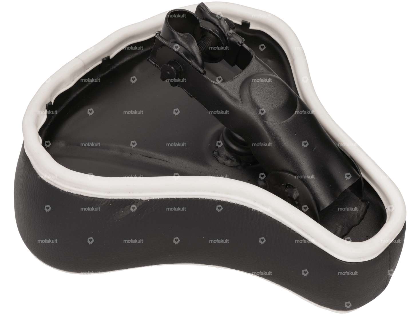 Saddle "PUCH" black - white Carousel Image 2