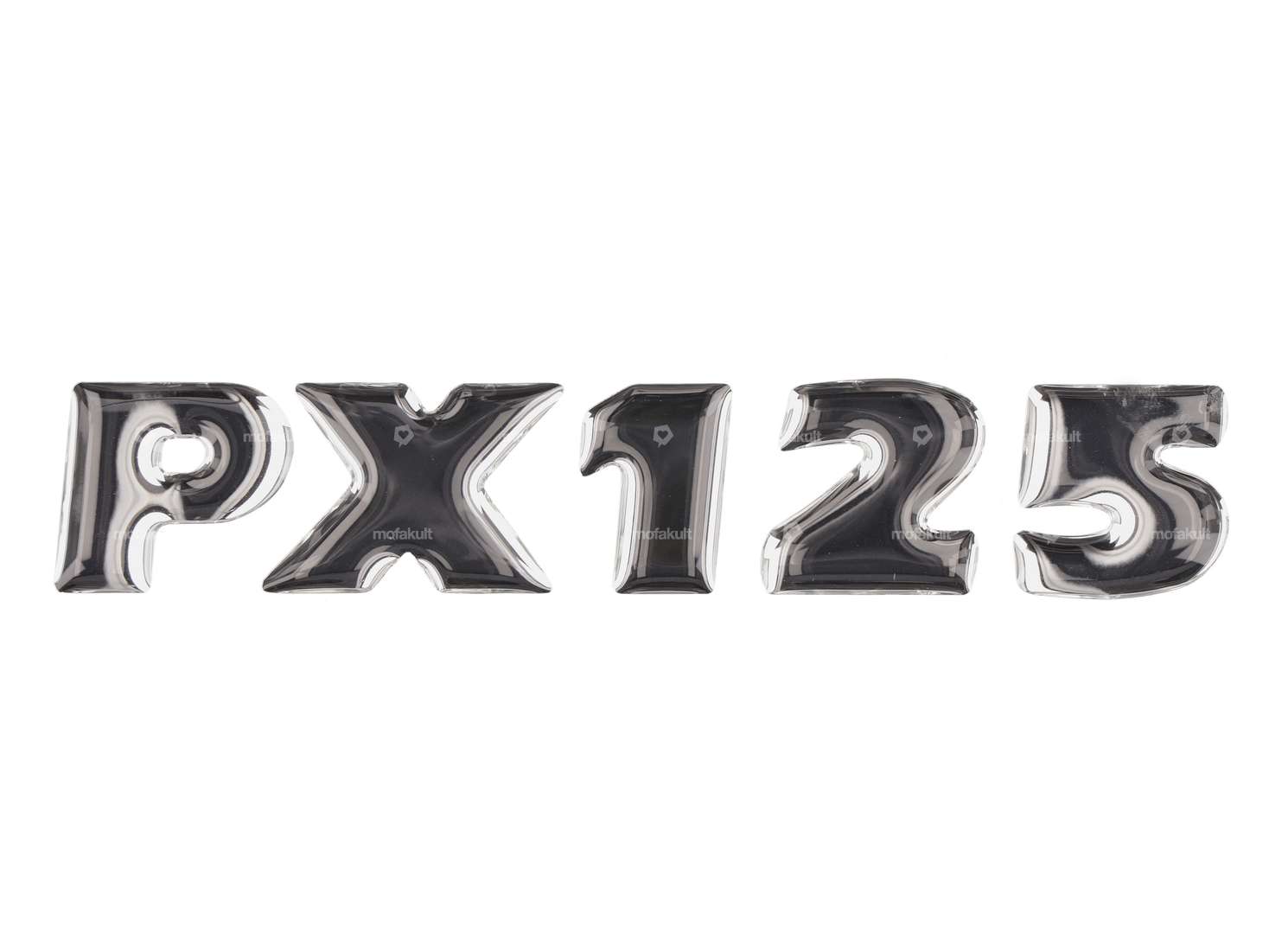 RMS autocollant capot latéral gauche "PX125" 3D silicone | Vespa PX125 Carousel Image 1