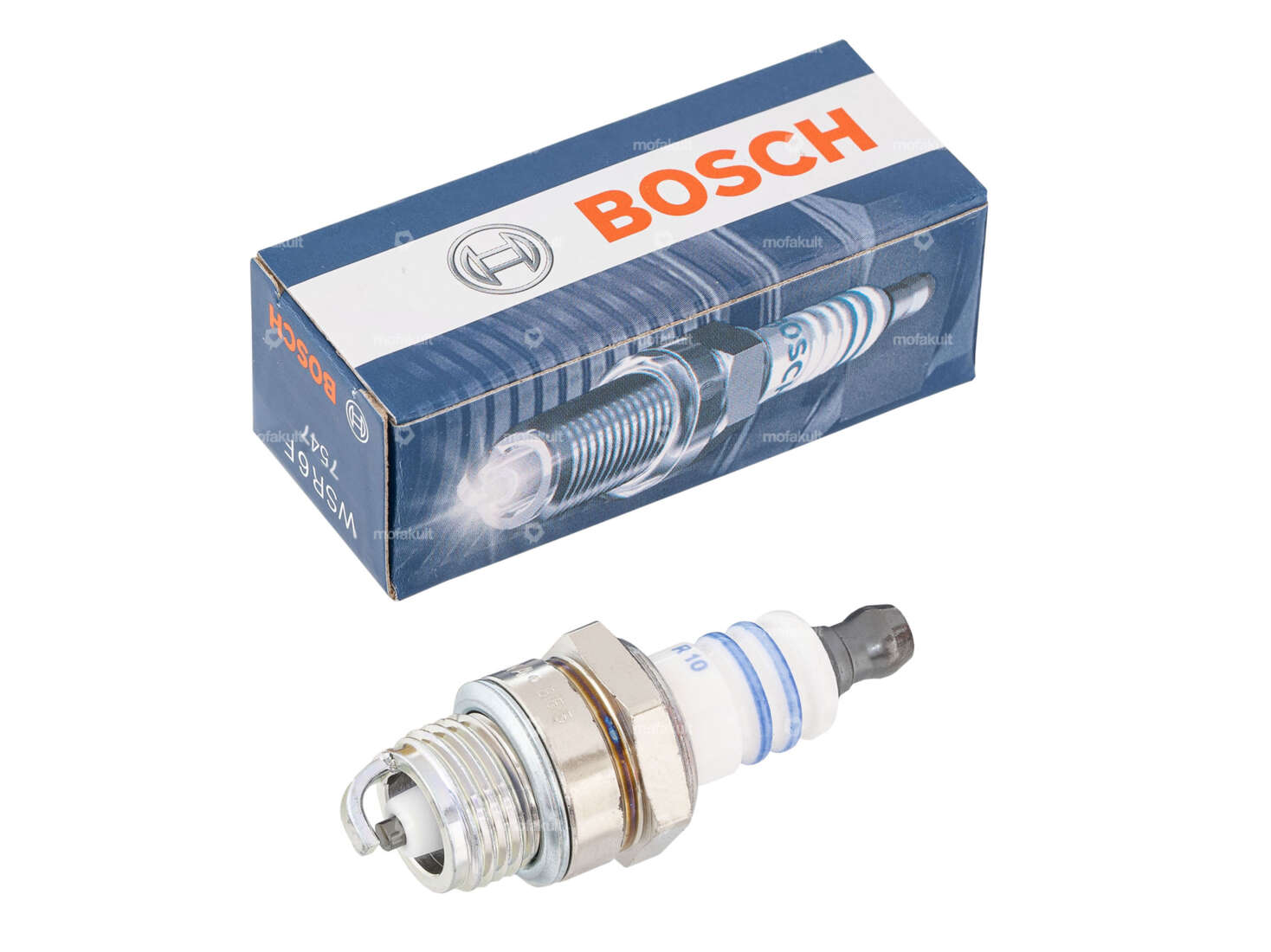 BOSCH WSR6F Bougie d'allumage spéciale pas de vis court | Solex, Sachs LKH Carousel Image 1