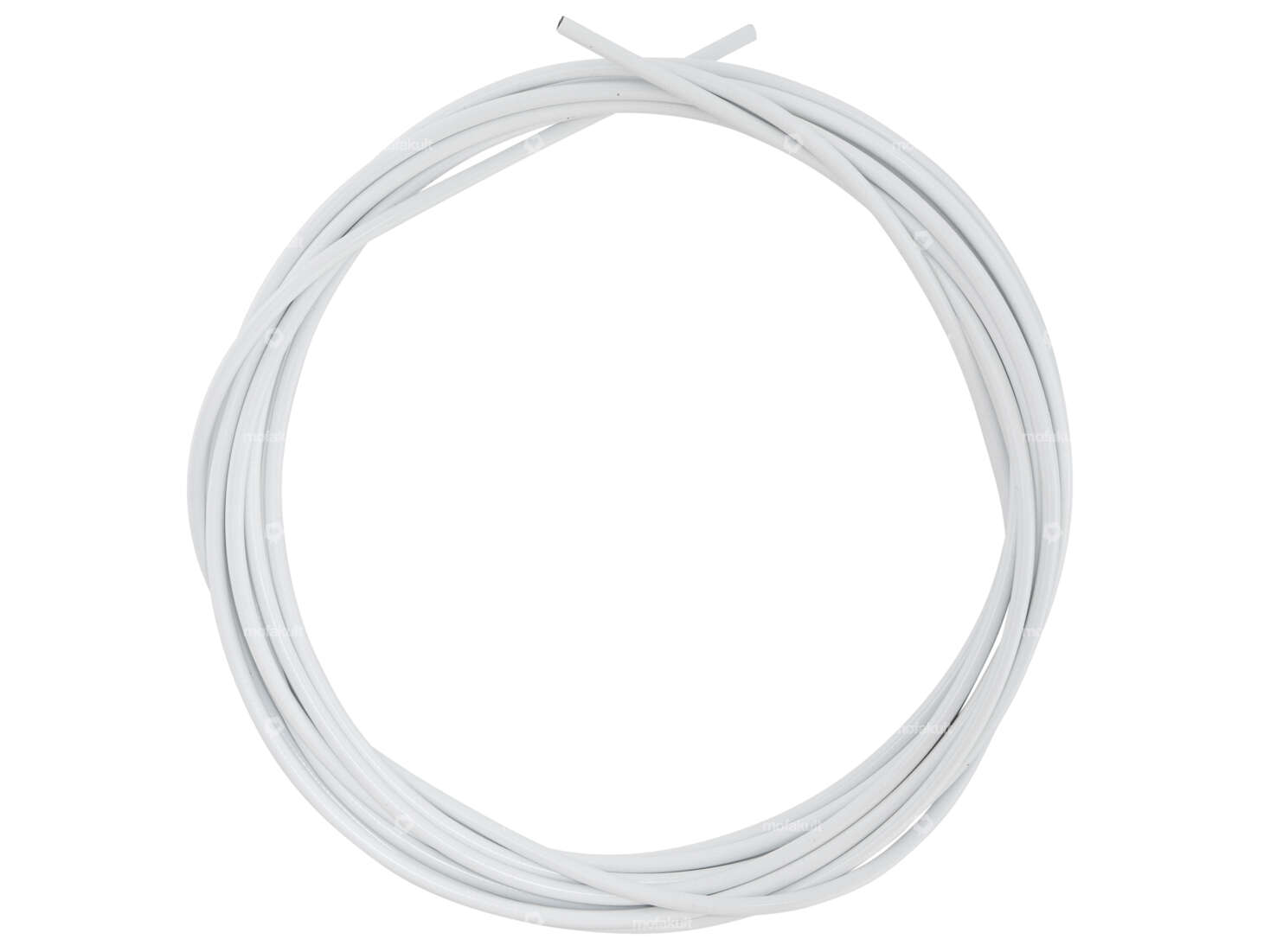 Gaine de câble Ø 5 mm blanche (rouleau de 6 mètres) graissée au PTFE Carousel Image 1