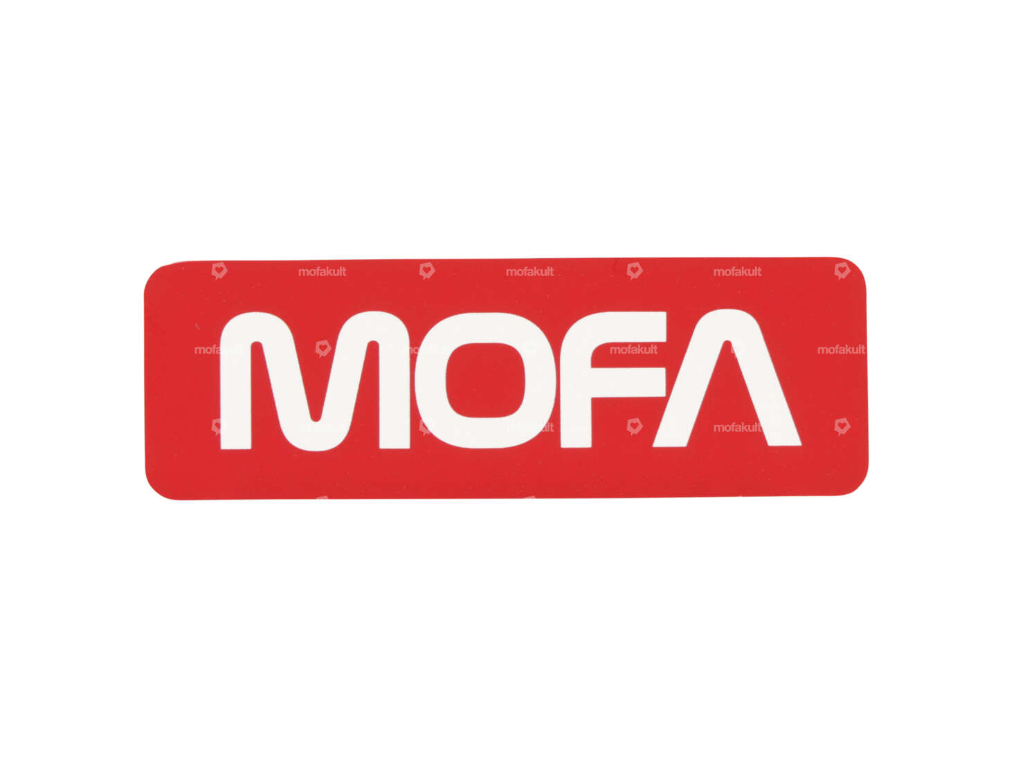 mk-Merch Autocollant "MOFA" 60 x 20 mm rouge Carousel Image 1