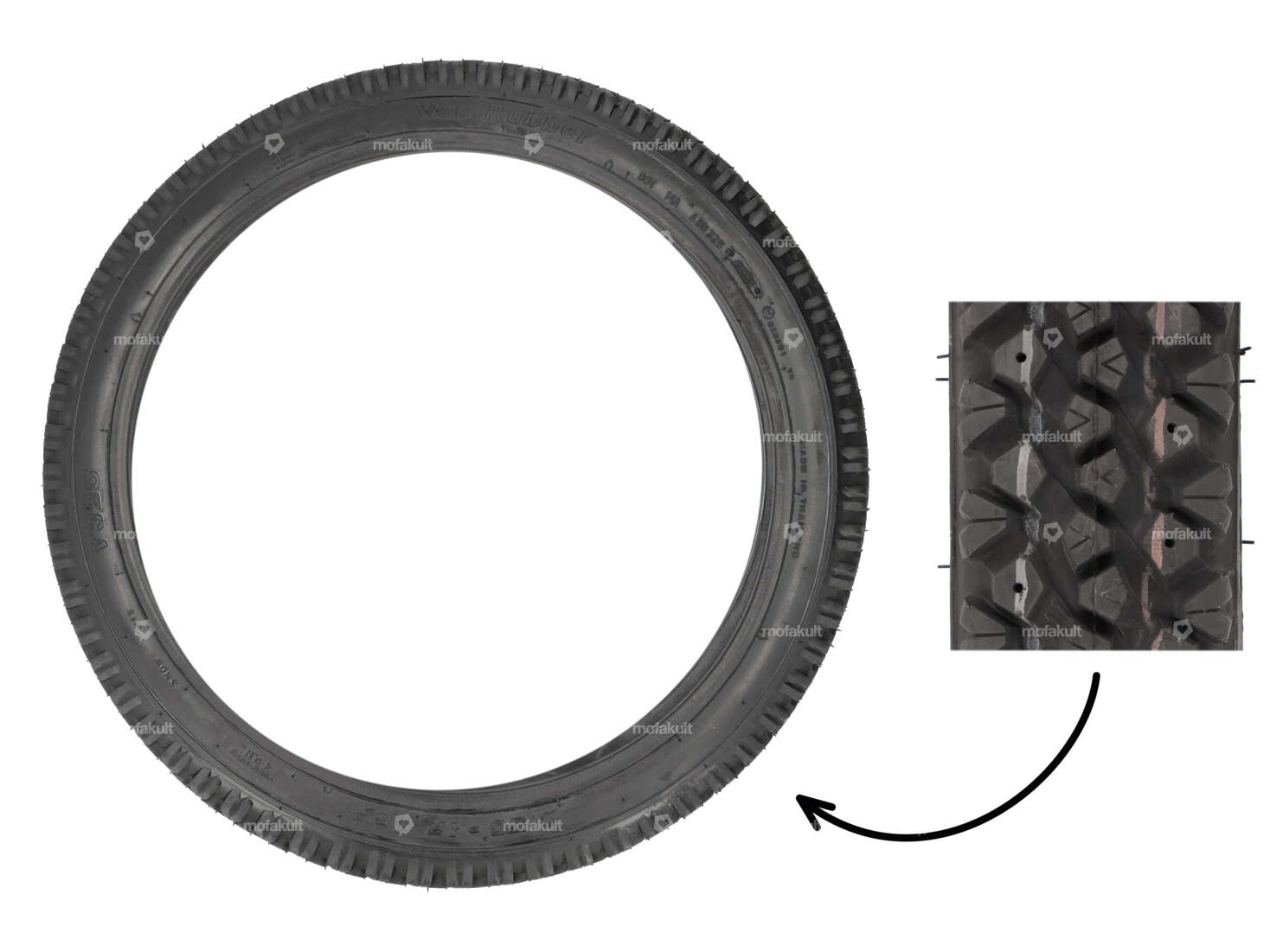 Pneus VeeRubber 2.50 x 17" VRM325 (V325) Pneus d'hiver Carousel Image 1