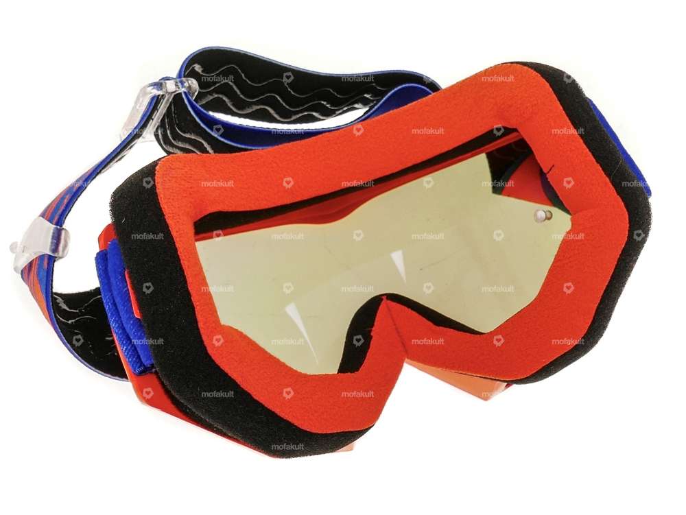 Lunettes ProGrip MX 3201 Raceline orange bleu miroité Carousel Image 3