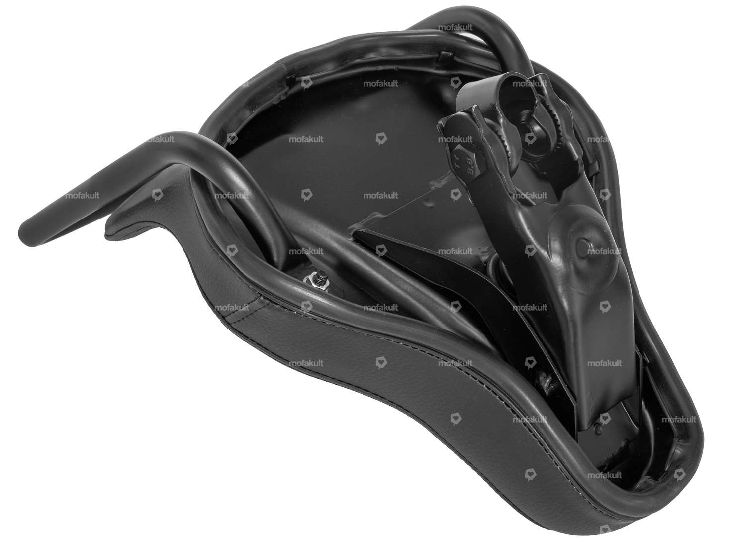 Selle "Chopper" à ressort noir Carousel Image 4