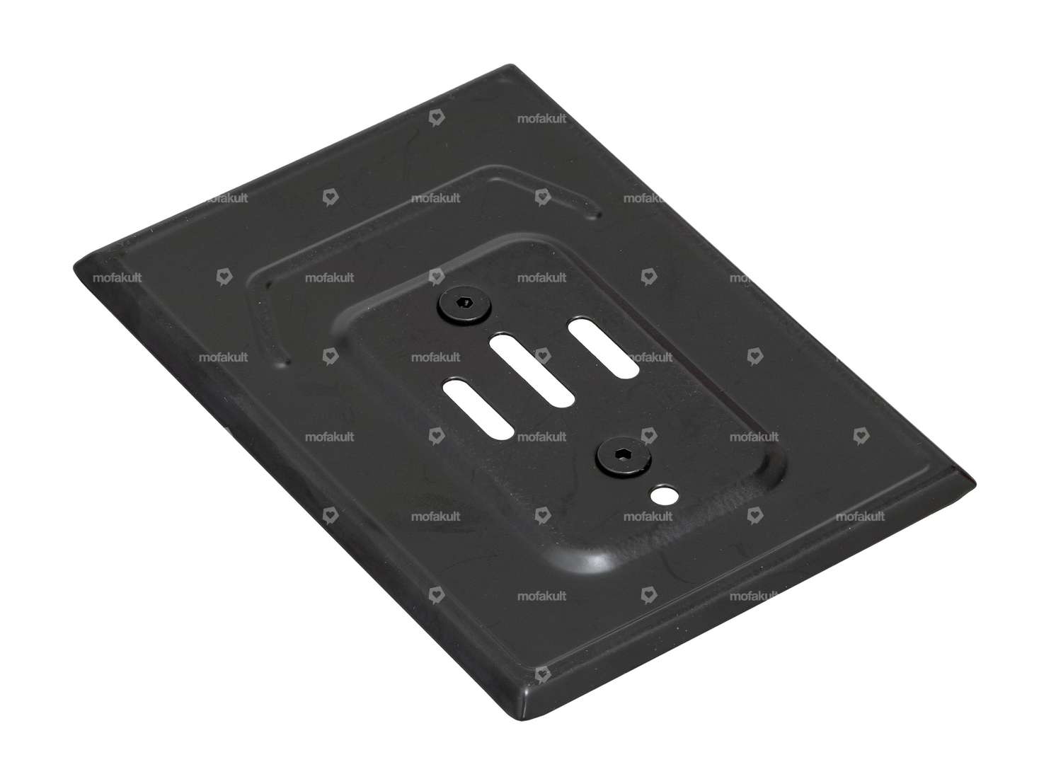 GPO license plate holder Inox black (CH version) Carousel Image 2