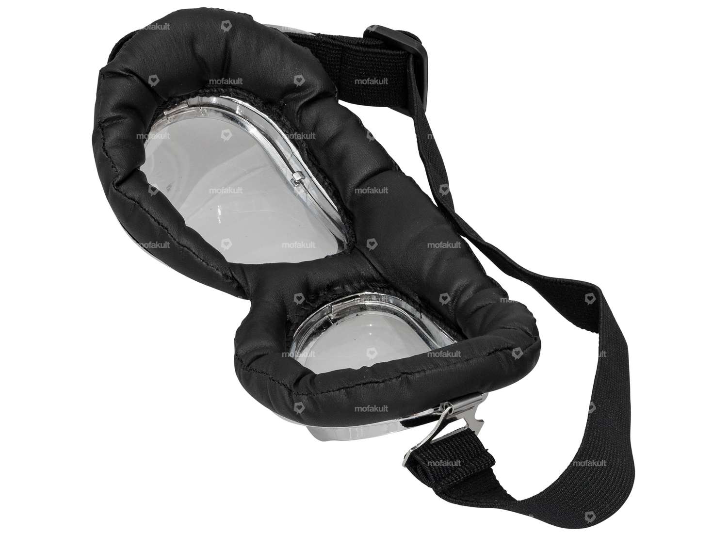 Lunettes d'aviateur rondes chrome Carousel Image 2