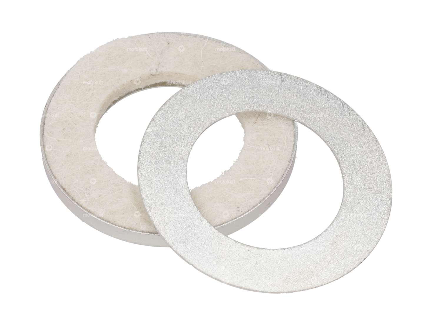 Wheel bearing dust ring Ø 40 / 24.5 mm (with felt) nickel-plated Carousel Image 2