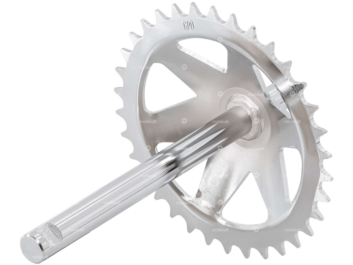 GPO Set de pédalier chromé | Puch Velux Carousel Image 2