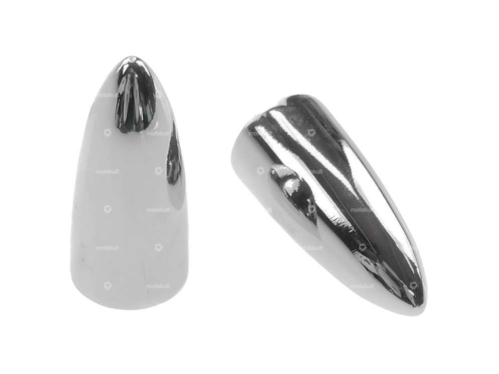 Bouchons de valve Bullet Chrome (métal) Carousel Image 1