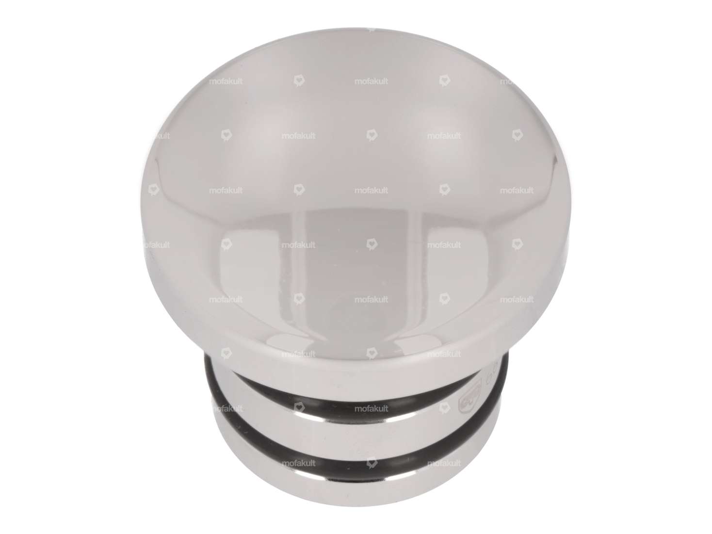 66HEROES Bouchon de réservoir alu chromé | Piaggio Ciao, Bravo Carousel Image 1