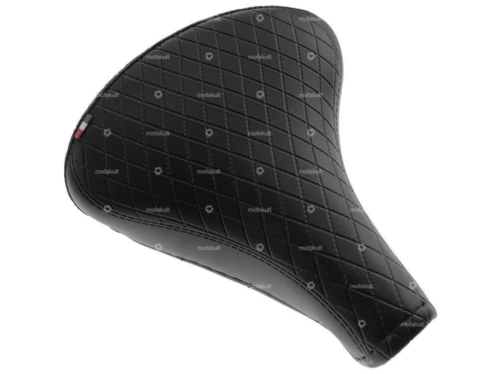 Selle Comfort losange à ressorts en tonneau noire Carousel Image 2