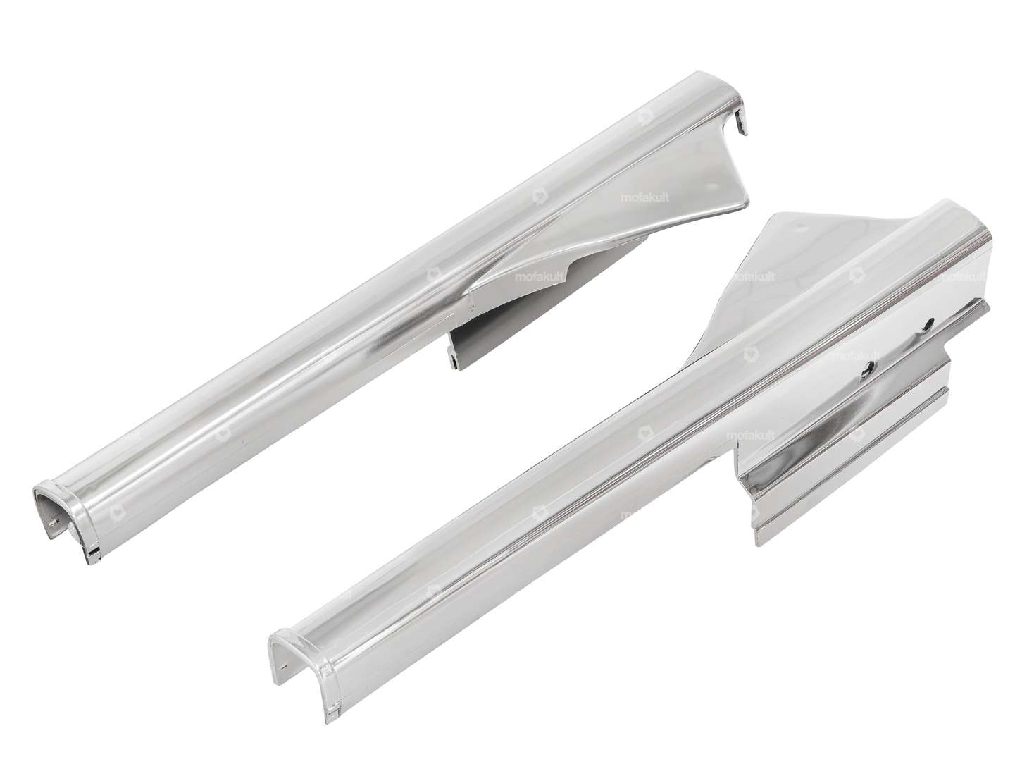 Kit cache longerons fourche chrome | Peugeot 103 MVL, SP, Vogue Carousel Image 1