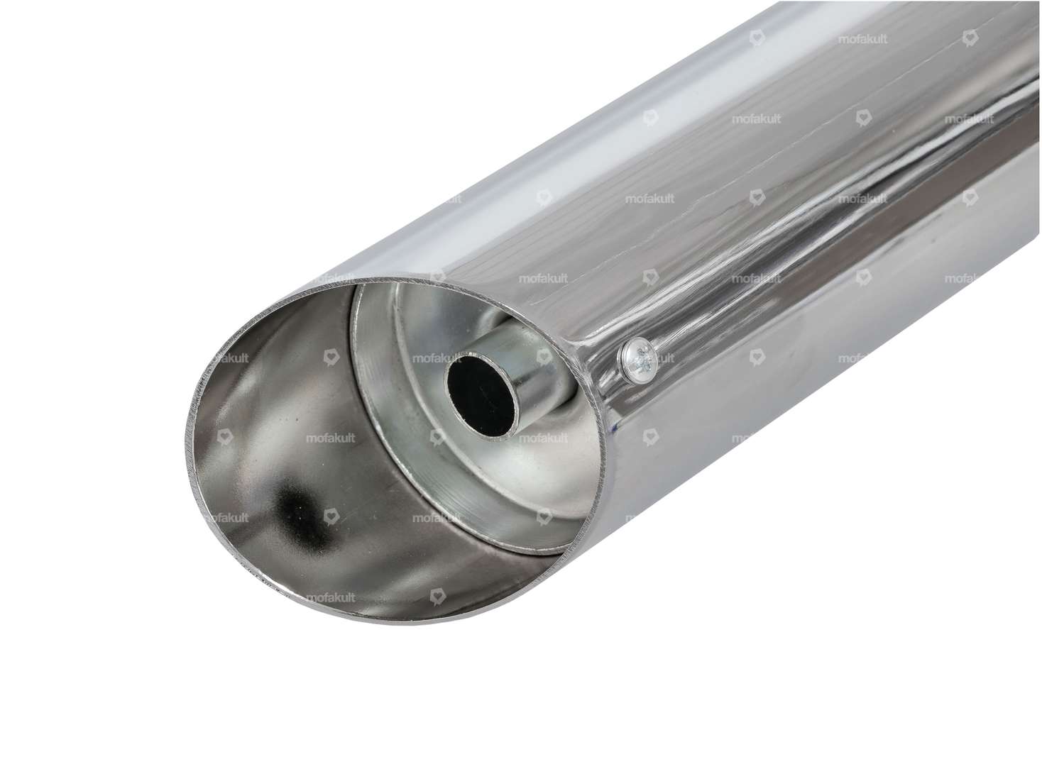 Echappement Boss Demper Ø 28 / 60 mm avec languette chrome | Puch Carousel Image 7