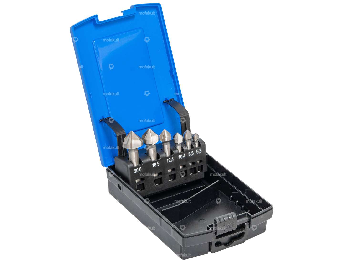 BGS Fraise conique à chanfreiner 90° Ø 6.3 - 20.5 mm HSS 6 pcs. Carousel Image 1