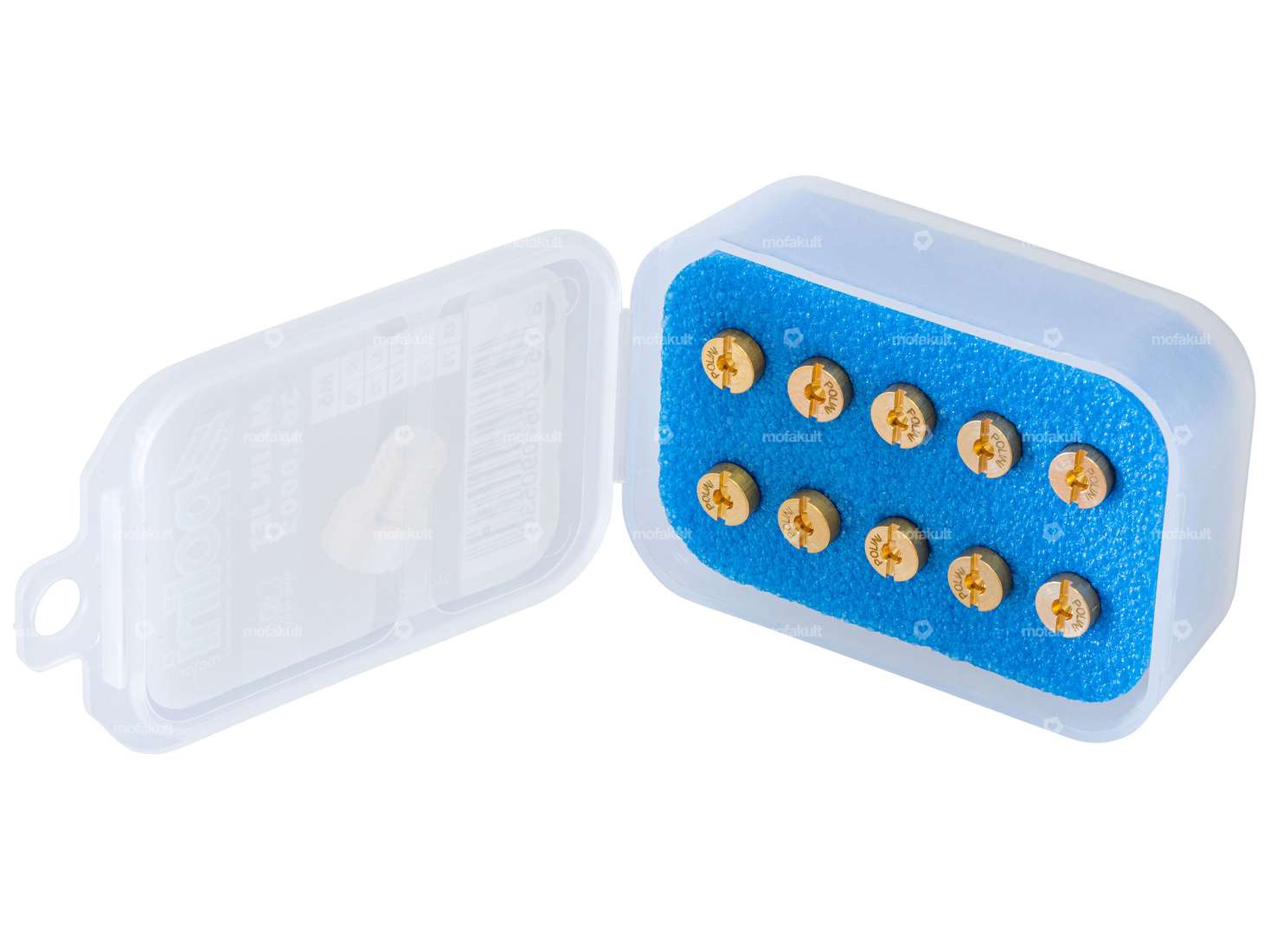 Polini jeu de gicleurs M6 (120 - 138) Dell'Orto PHVA, PHBN, PHBL, PHBH, SHB, PHF, PHVB, FRD, FRG Carousel Image 1