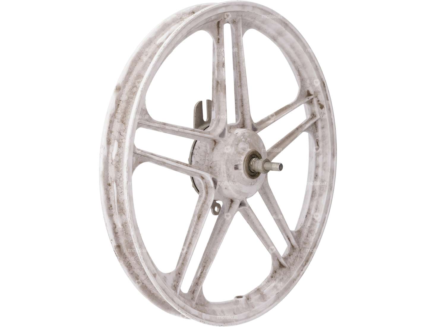 Grimeca Jante alu 16" avant blanche (5/10 rayons) Carousel Image 2