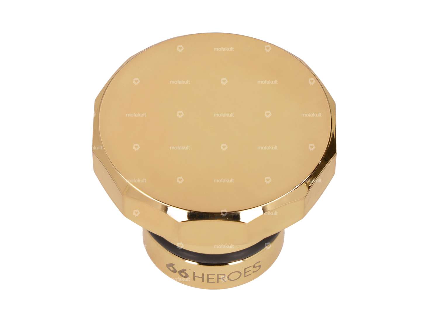 66HEROES Bouchon de réservoir carré or | Puch Maxi Carousel Image 1