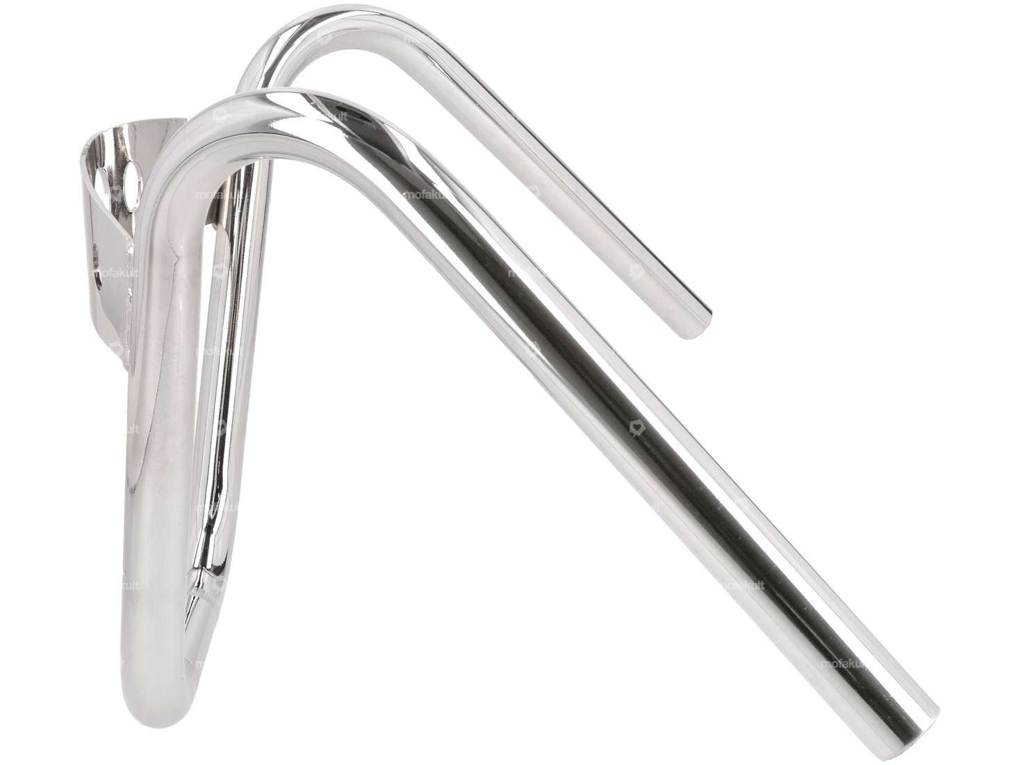 Guidon plaque de fourche 26 cm "Chopper" avec plaque chrome Carousel Image 2