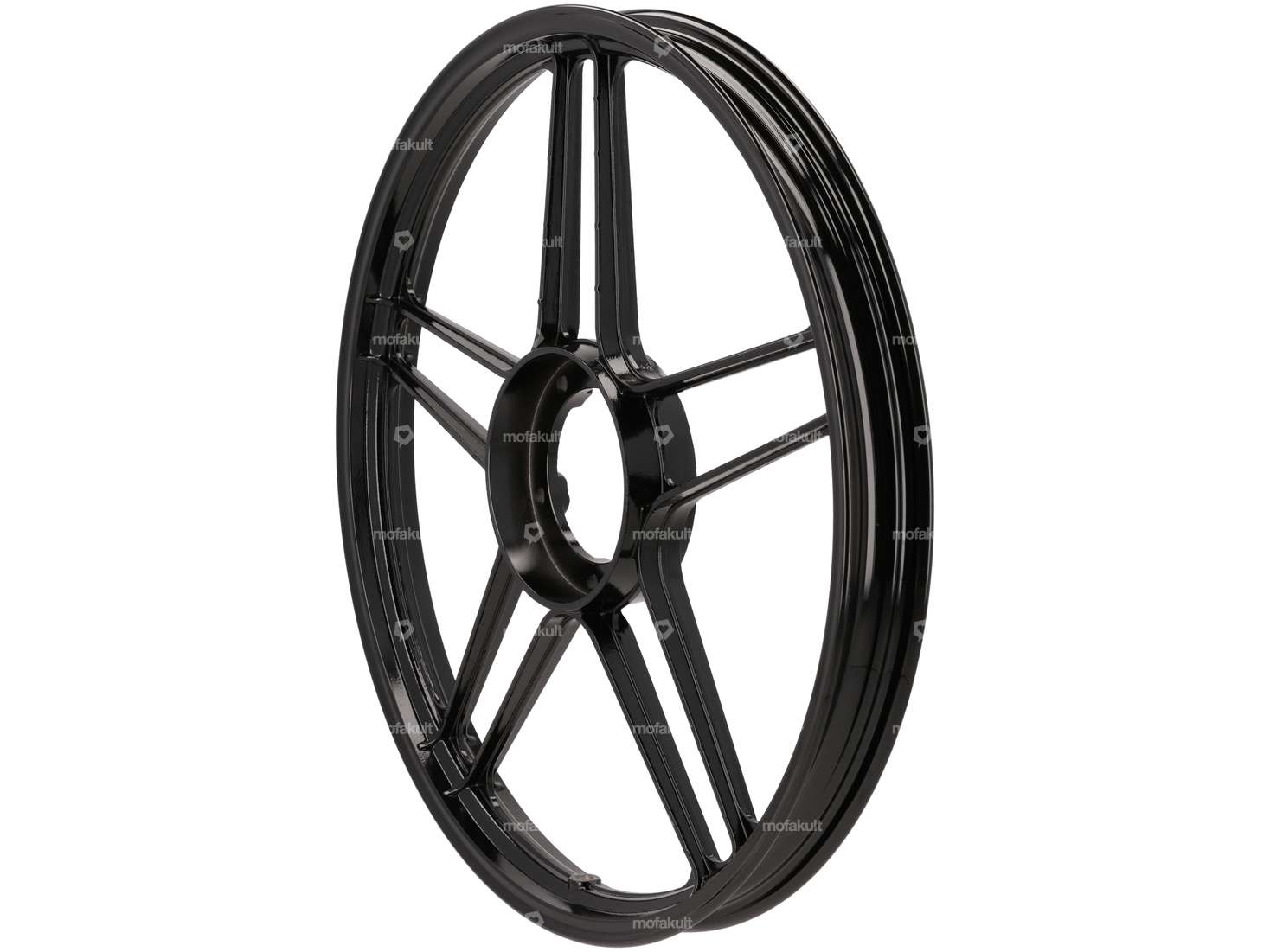 Wheel 17" cast black (5 double spokes) Grimeca replica | Puch Carousel Image 1