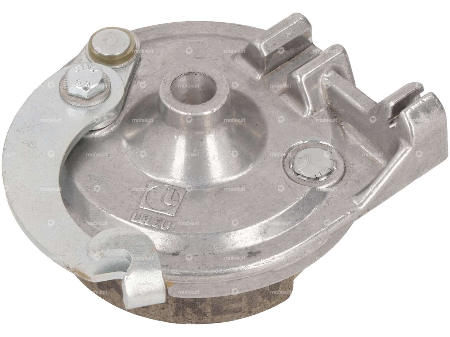 LELEU Plaque d'ancrage de frein avant axe 12 mm | Puch Maxi S, N, X30 Sport NS, NL, Velux Carousel Image 2