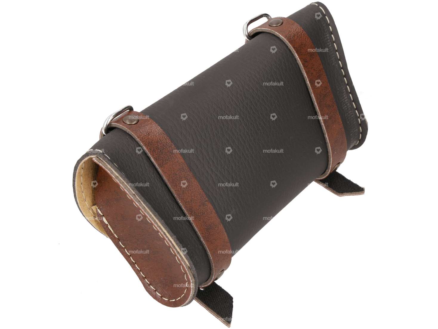 Saddle bag "Classic" black / dark brown Carousel Image 2