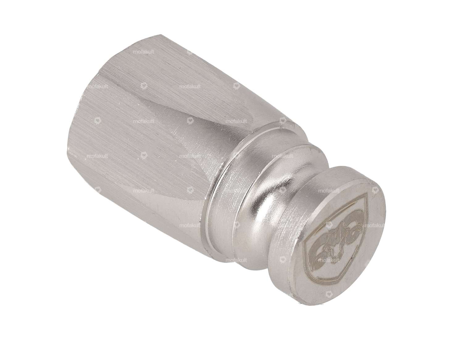 66HEROES Pivot de réception M11x1 axe de roue support de plaque minéralogique latéral inox Carousel Image 2