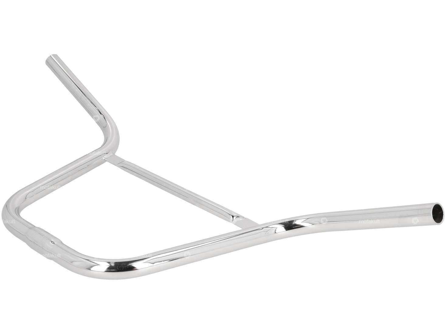 Handlebar stem 30 cm curved with chrome strut Carousel Image 2