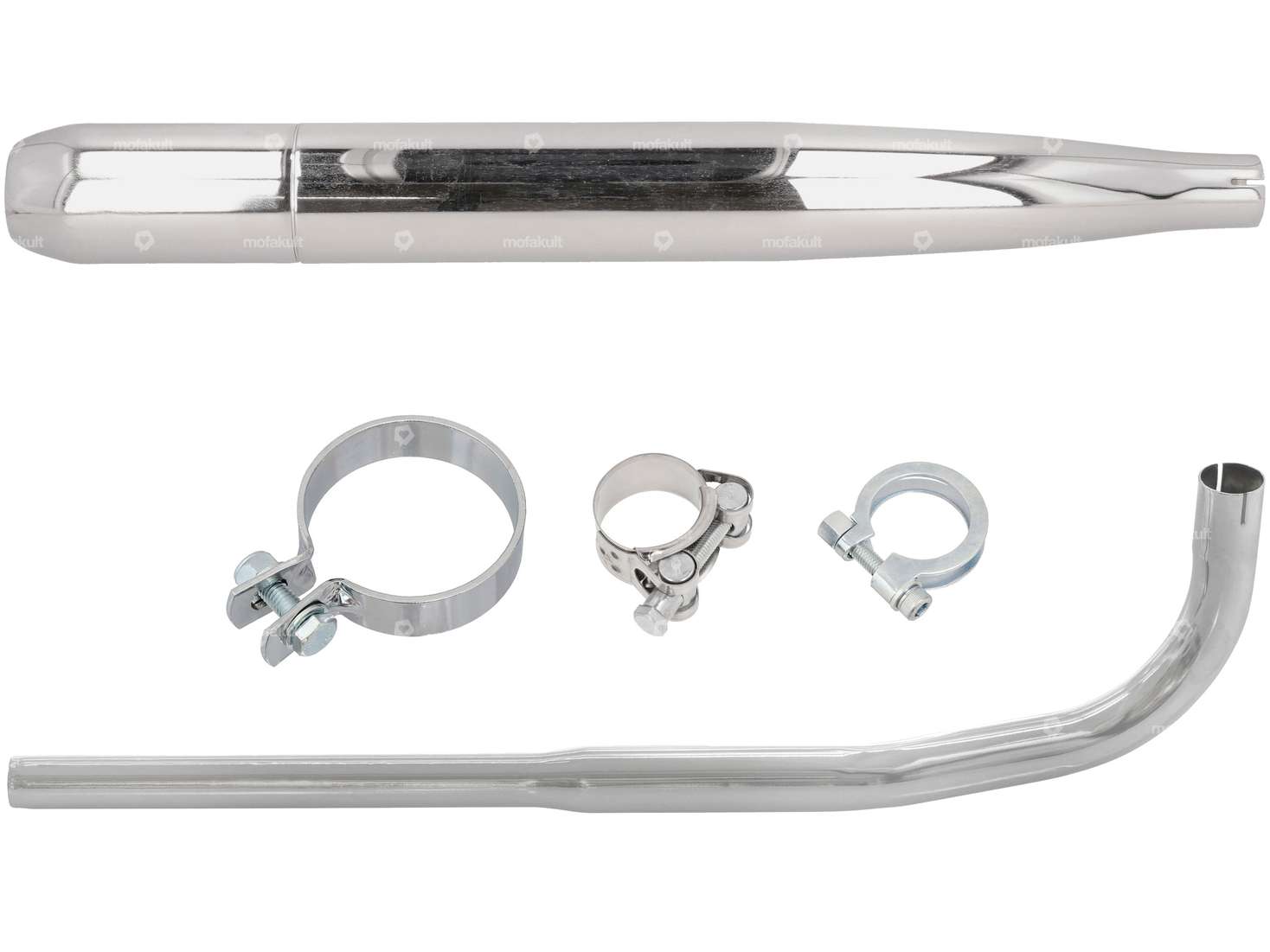 GPO exhaust set cigar Ø 28 / 60 mm chrome | Sachs 503 2AL, 2BL Carousel Image 1