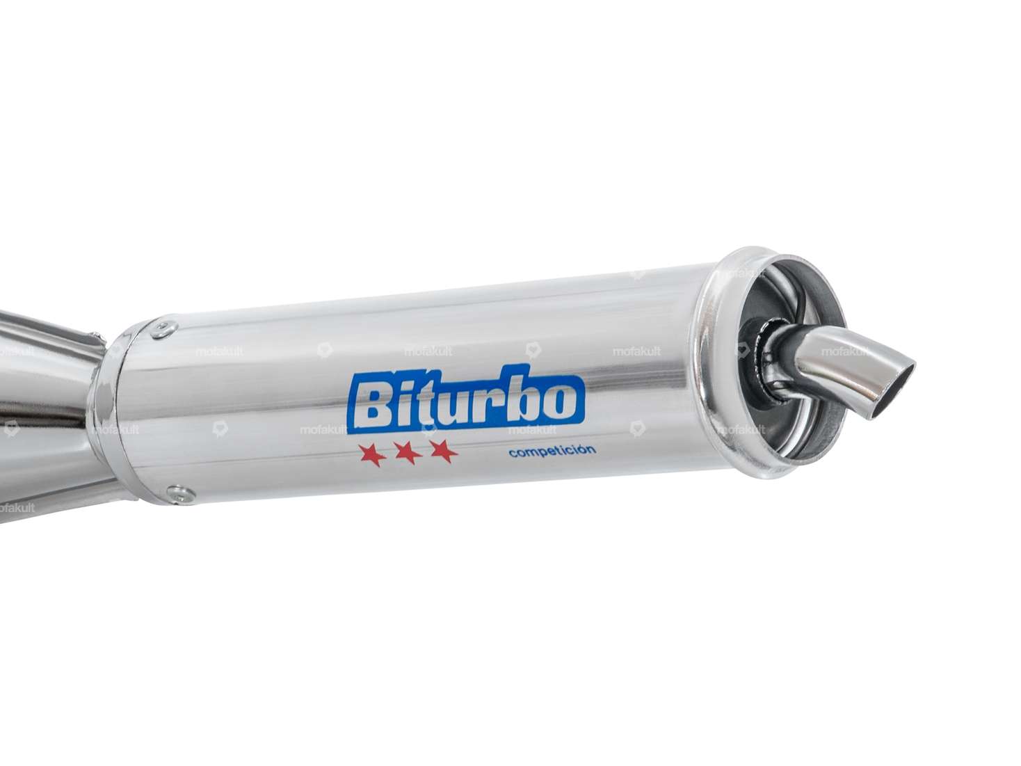 Echappement Biturbo chrome / alu | Puch Carousel Image 2