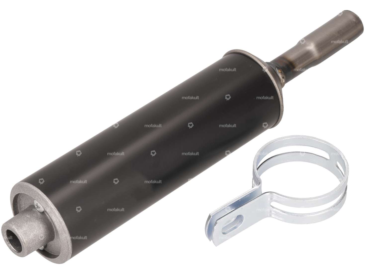 Silencieux Polini 16 mm alu noir Carousel Image 1