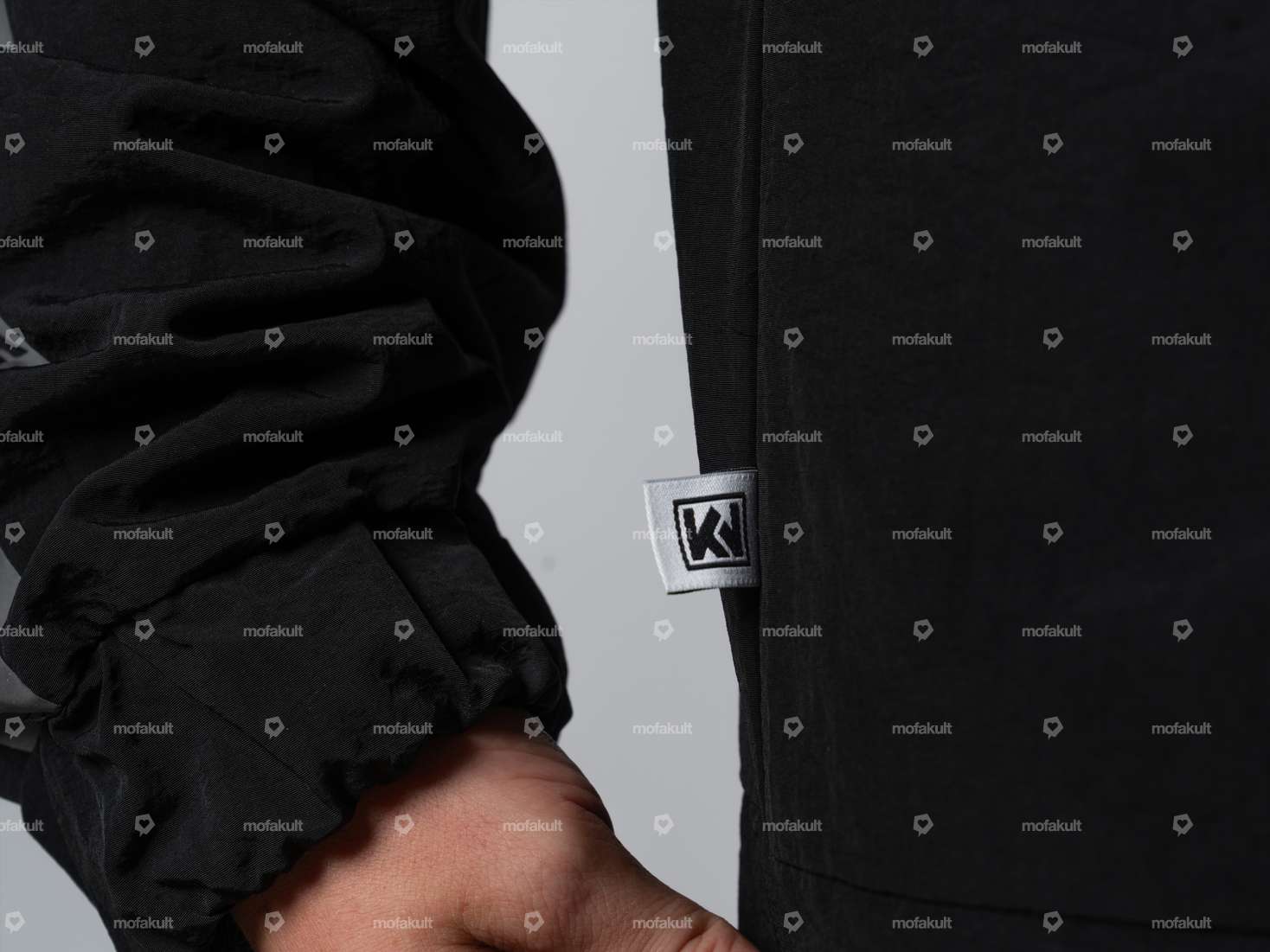 Veste coupe-vent KULTWEAR « Ride » noire / grise Carousel Image 8