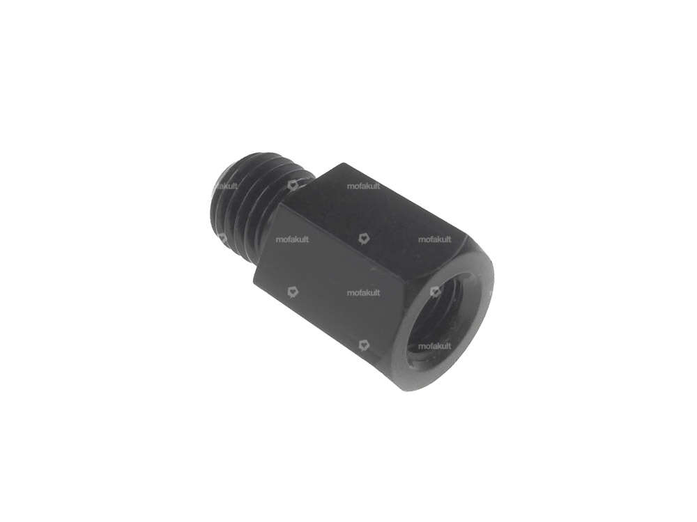 Adapter mirror mount M8 - M10 black Carousel Image 1
