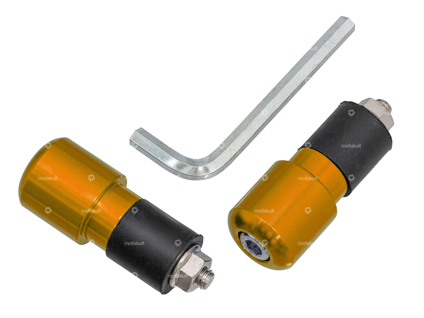 GPO Pivot de guidon alu or (2 pièces) Carousel Image 1