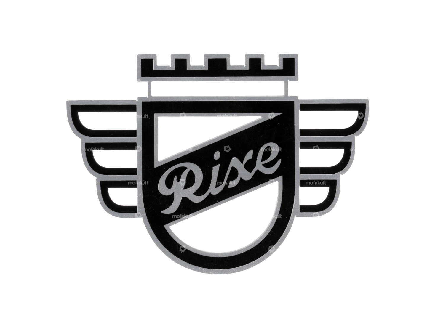 Rixe" coat of arms sticker 75 x 55 mm | Sachs Rixe Carousel Image 1