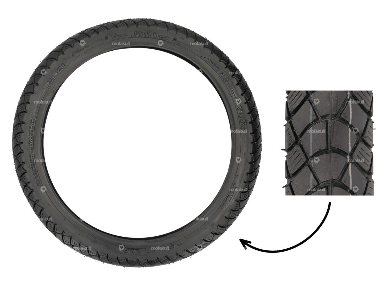 VeeRubber 2.50 x 17" tires VRM359 (V359) Allround Carousel Image 1