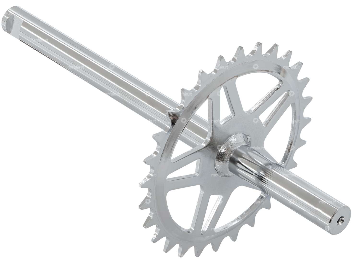 GPO pedal axle 28 teeth chrome | Sachs Alpa Carousel Image 1