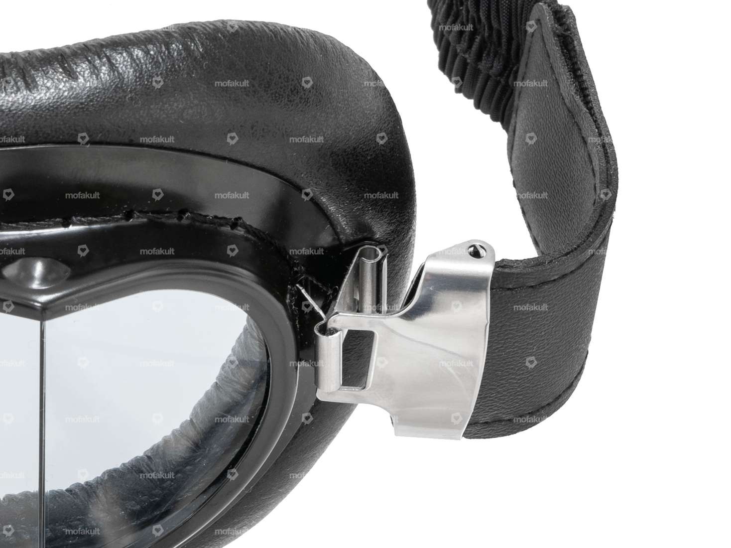 Lunettes d'aviateur Nostalgic noires Carousel Image 3