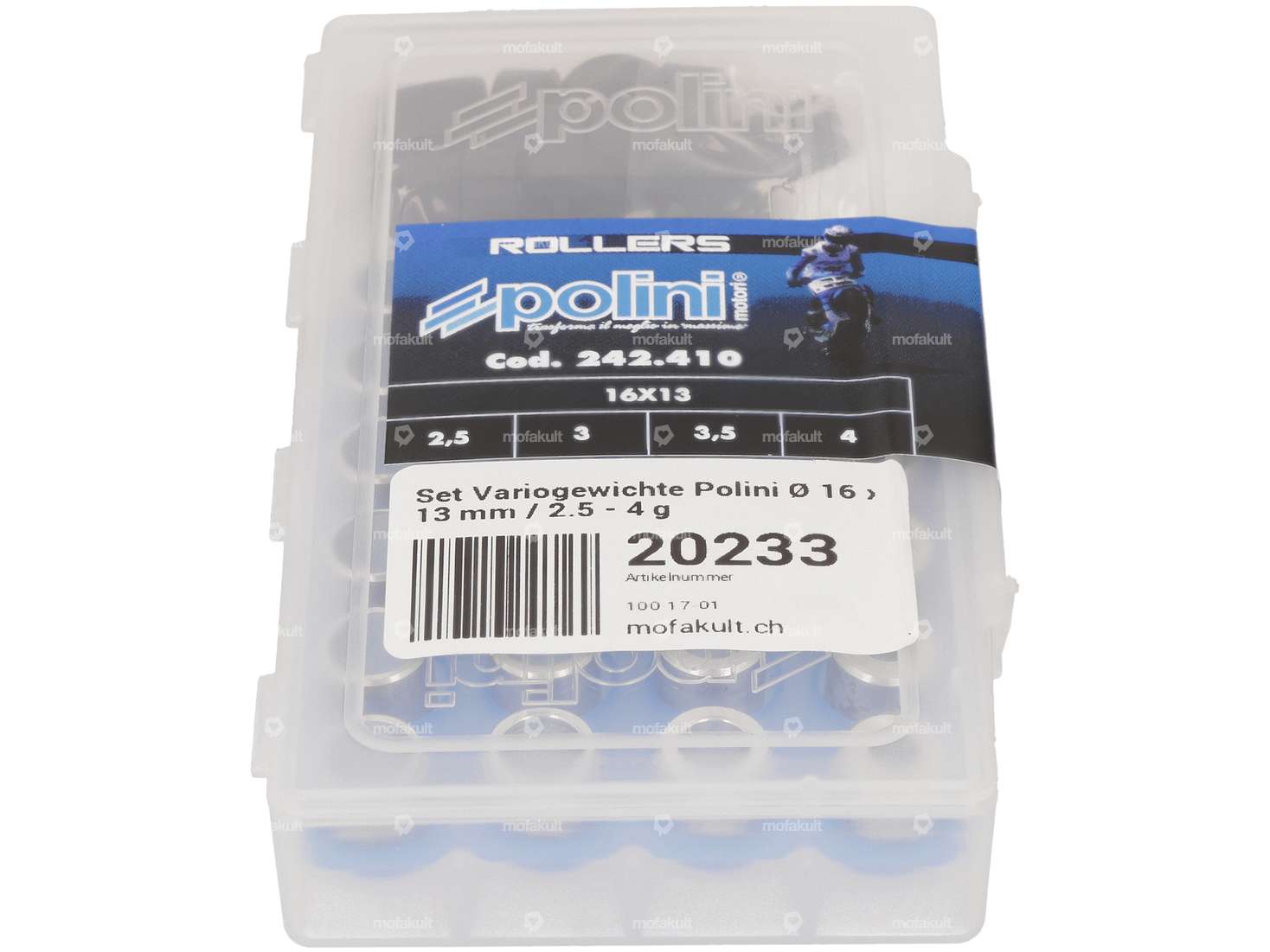 Polini 2.5 - 4 g Set de poids vario Ø 16 x 13 mm Carousel Image 2