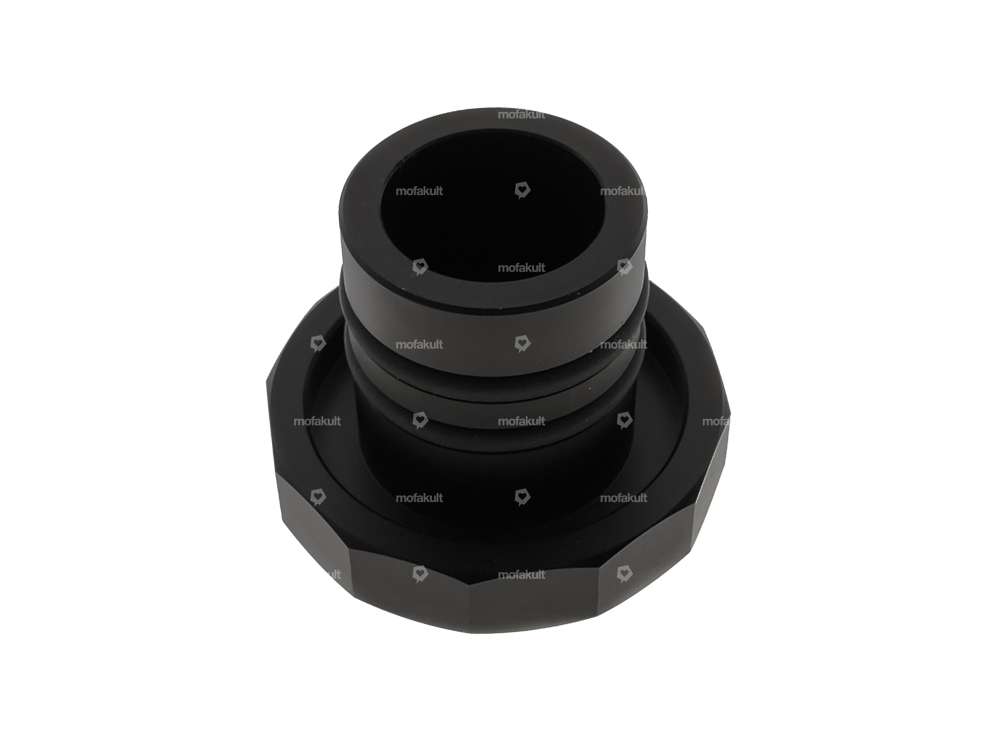 66HEROES Bouchon de réservoir alu carré (à clipser) noir | Puch Maxi Carousel Image 2