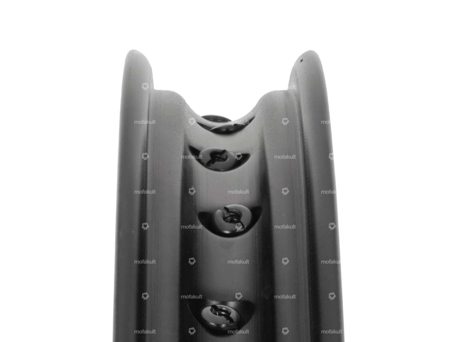 Jante à rayons 17" arrière Alu CNC massif noir Carousel Image 3